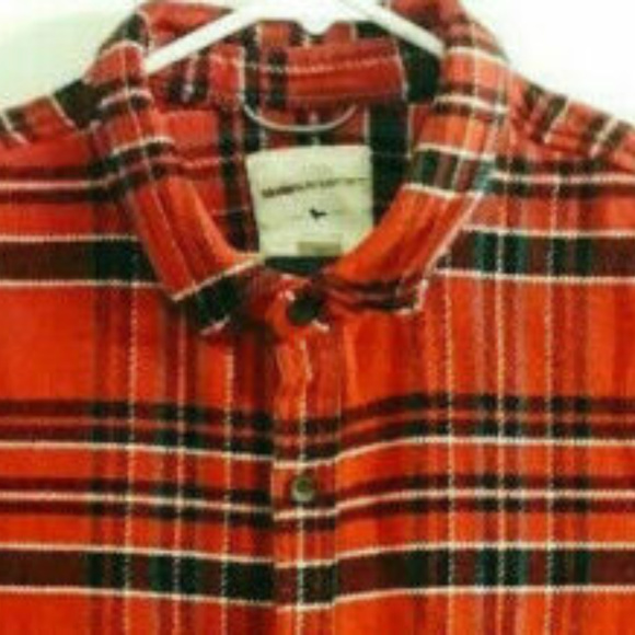 Modern Amusement Plaid Flannel Denim Button Front - Picture 4 of 8